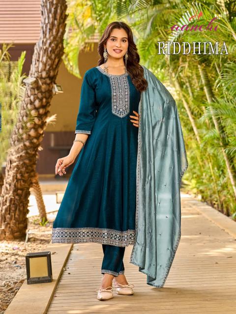 Aanchi riddhima 3pcs best online kurtis wholesaler